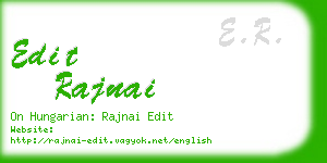 edit rajnai business card